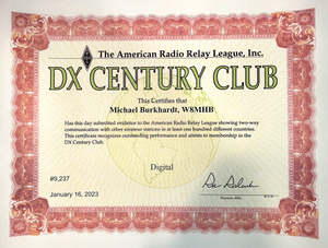 DX Century Club Digital #9237 (2023-01-16)