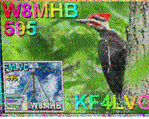 SSTV frame from KF4LVC