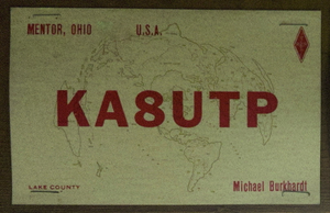 The last of my very first QSL cards